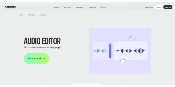 Audio Editor by Veed