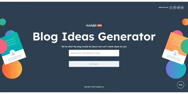Blog Ideas Generator
