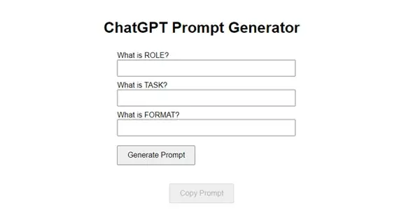 ChatGPT Prompt Generator