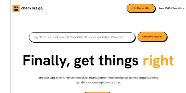 Checklist.gg