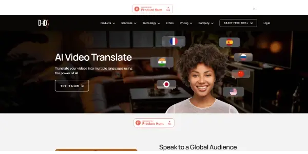 D-ID Video Translate