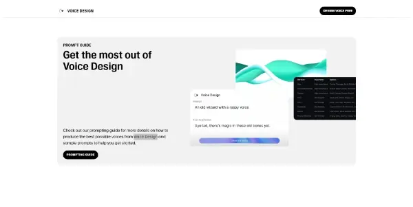 ElevenLabs Voice Design
