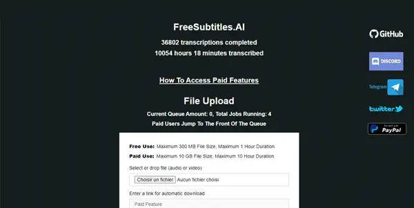 Free Subtitles AI