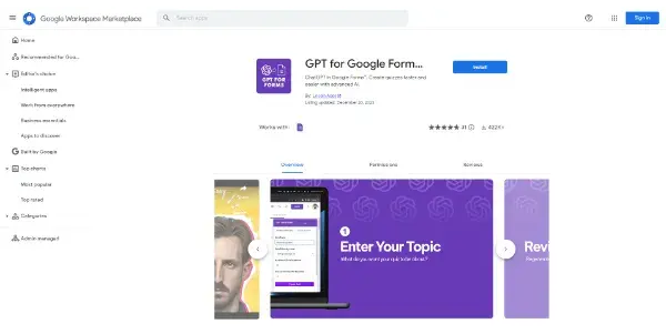GPT For Google Forms