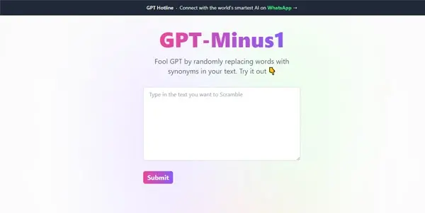 GPT-Minus1