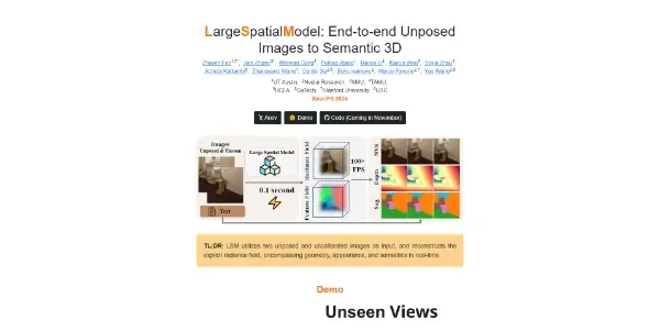 LargeSpatialModel (LSM)