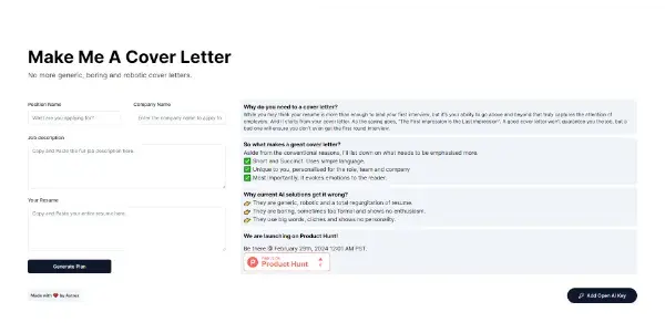 Make Me A Cover Letter