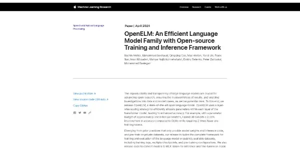 OpenELM by Apple