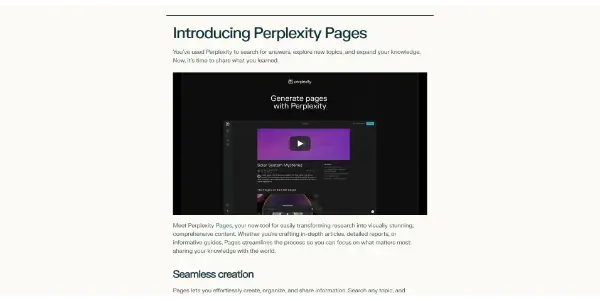 Pages by Perplexity
