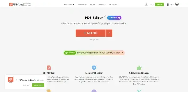 PDF Candy Editor