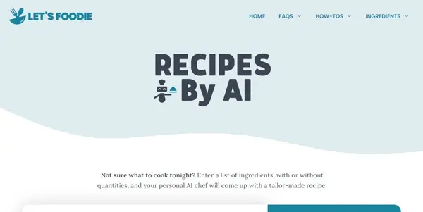 Recipes By AI