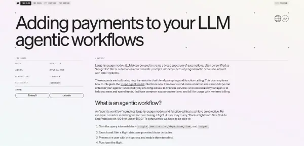 Stripe Agentic Workflow